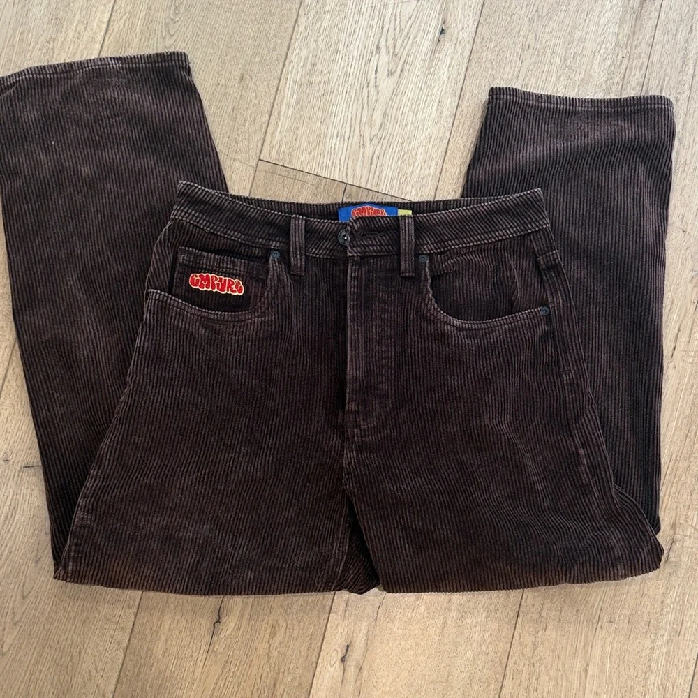 Empyre Dark Brown Corduroy Relax Loose Fit skate pants - Picture 4 of 8